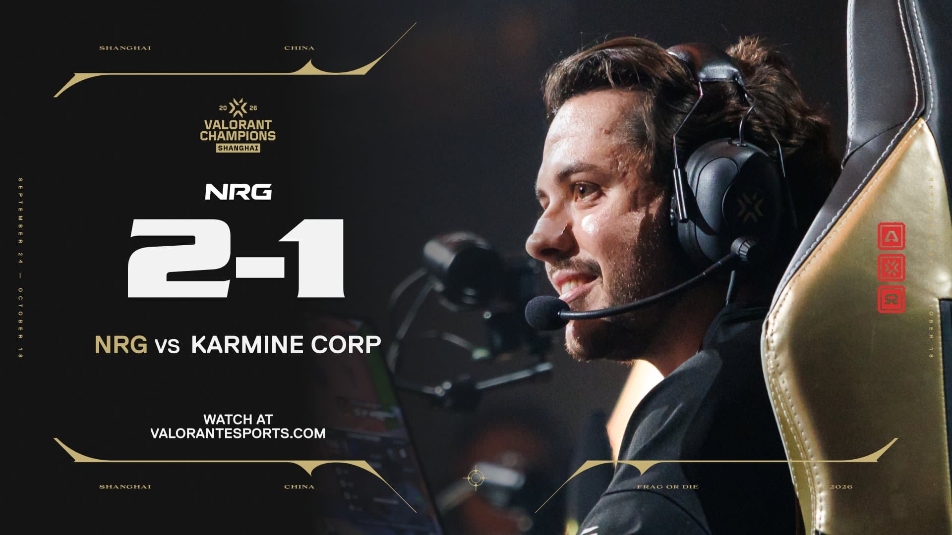 NRG defeat Karmine Corp to secure Champions Shanghai playoff berth